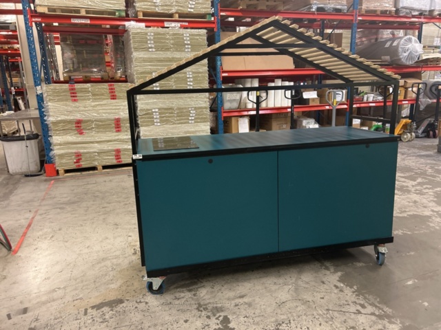 Mobile sales or food cart with built-in kitchen equipment. - PS Auction ...