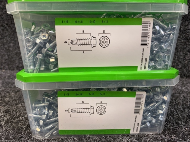 1418509-14 6 st Förpackningar Borrskruv, Essve