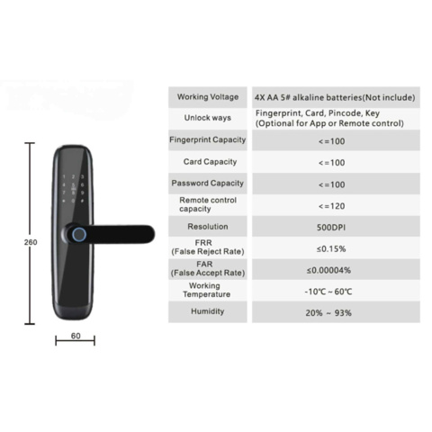 1419517-3 Smart Lock Fortress ZC08 - Fri frakt