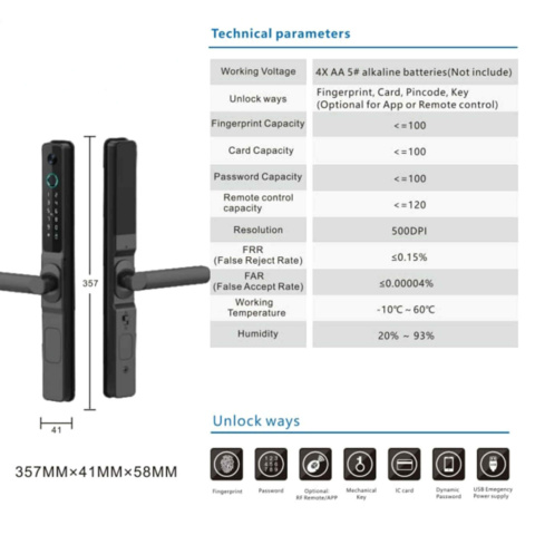 1419519-4 Smart Lock Titan Premium ZC10 - Fri frakt