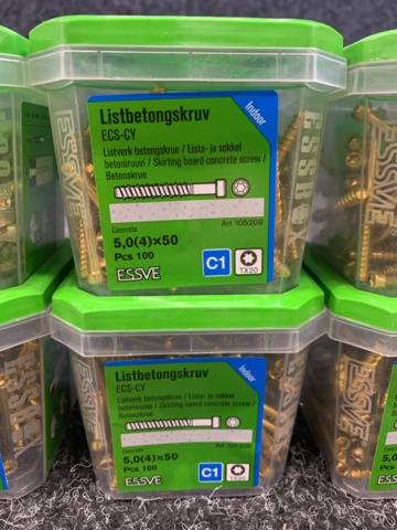 1419430-3 8 st Förpackningar Listbetongskruv, Essve