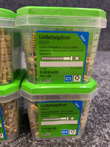 1419430-5 8 st Förpackningar Listbetongskruv, Essve