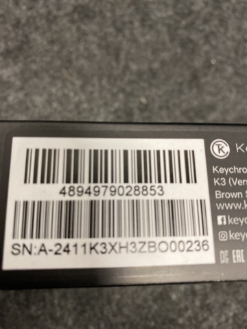 1413746-3 Trådlös tangentbord Keychron K3 V3 RGB Aluminium QMK Low Profile 2.0 Super Brown