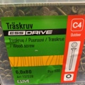1418493-3 2 st Förpackningar Träskruv 6,0x80, Essve