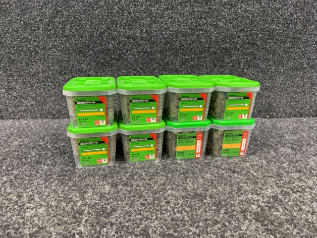 1418497-1 8 st Förpackningar Träskruv 6,0x80mm, Essve