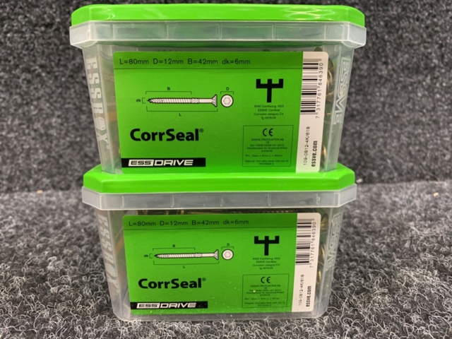 1418497-4 8 st Förpackningar Träskruv 6,0x80mm, Essve