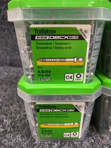 1419385-2 8 st Förpackningar Trallskruv, Essve