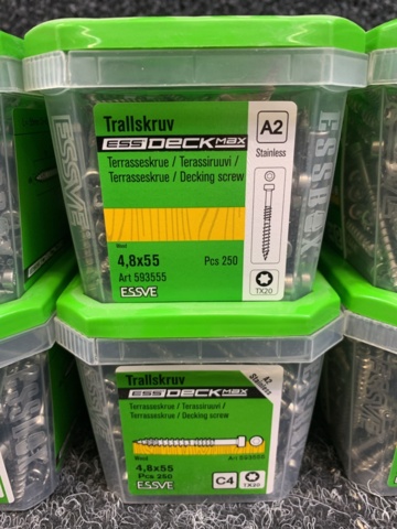 1419385-3 8 st Förpackningar Trallskruv, Essve