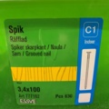 1419434-2 2 st Förpackningar Räfflad spik 3,4x100mm, Essve