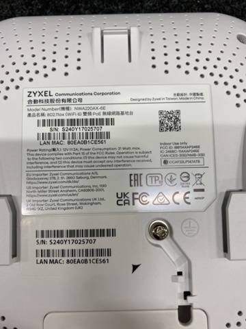 1413783-5 Accesspunkt Zyxel wireless lan NWA220AX-6E
