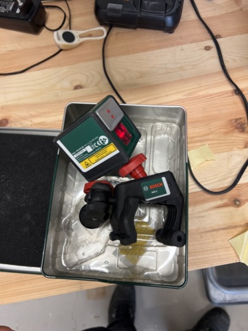 1419956-10 Workbench with tools, storage shelves and accessories