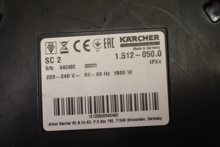 1174442-4 Ångtvätt Kärcher SC1 och Kärcher SC2