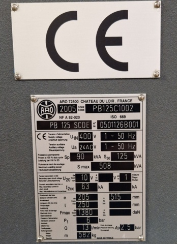 1421111-7 ARO Punktsvets med kylaggregat – 125 kVA, renoverad med nya tillbehör