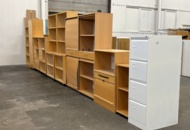 1361227 Parti med diverse skåp