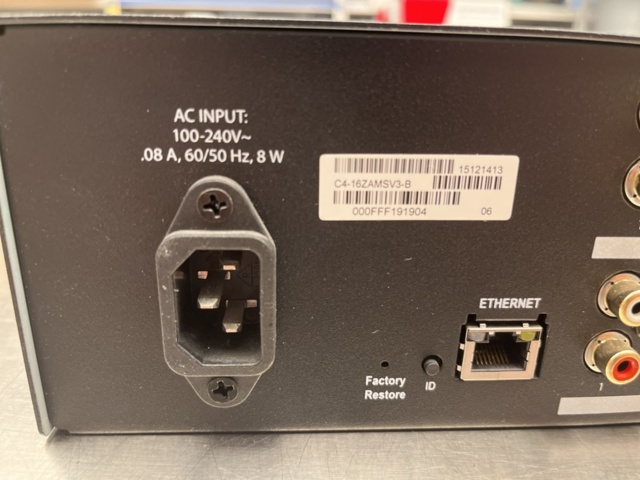 1291198-4 Ljudmatris 16x16 - Control4 C4-16ZAMSV3-B