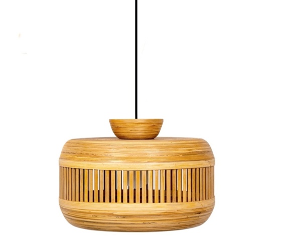 1419491-1 Taklampa – Grace of Bali, Kusuma, bambu, 500 x 500 x 330 mm