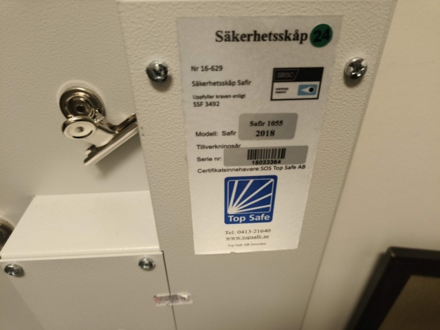 1331909-7 Säkerhetsskåp och kassaskåp