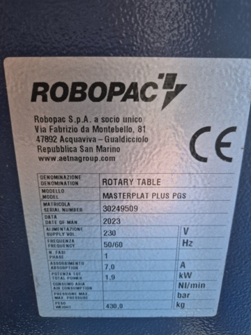 1373438-6 Sträckfilmsmaskin Robopac Masterplat Plus PGS