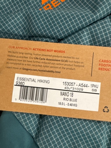 1367126-9 6st vandrarryggsäckar - Gregory