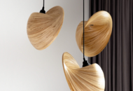 1419482 Ceiling lamp - Grace of Bali, Wulan, bamboo, 300 x 300 x 160 mm