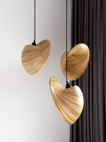 1419482-1 Ceiling lamp - Grace of Bali, Wulan, bamboo, 300 x 300 x 160 mm