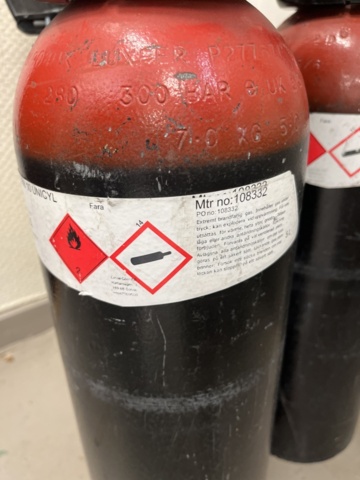 1277256-9 Gasoltuber 3 st - AGA Formier 10 Unicyl