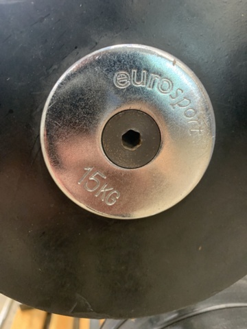 1422556-6 Skivstångsställ med vikter, Eurosport