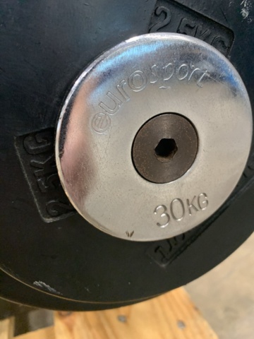 1422556-9 Skivstångsställ med vikter, Eurosport