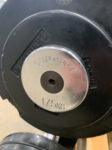 1422556-11 Skivstångsställ med vikter, Eurosport