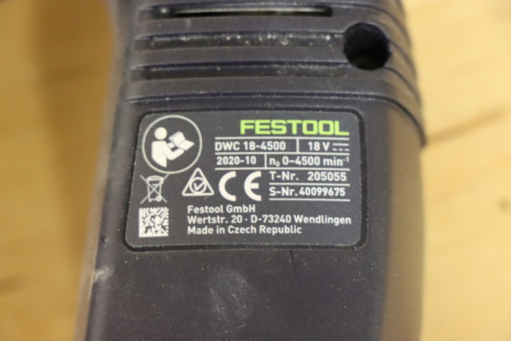 1295663-7 Skruvautomat Festool DWC 18-4500 och AF 55-DWC