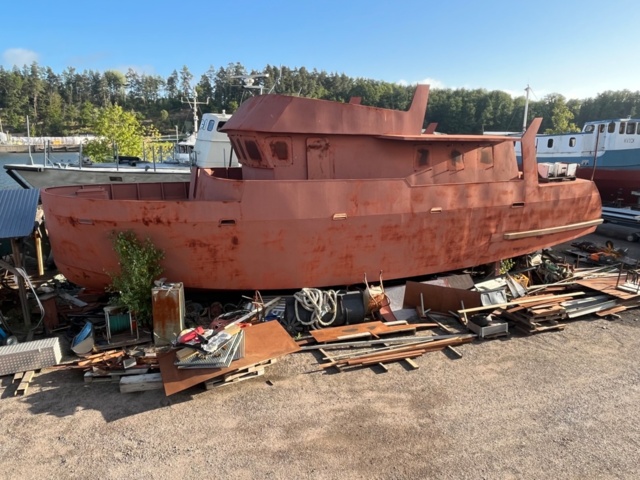 1422642-1 Stålskrov, 55-fot, projekt, design Bruce Roberts