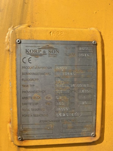 1351318-15 Slambil med tank och ventilutrustning - Volvo Trucks FM -2016 (Reparationsobjekt)