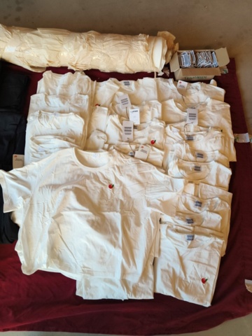 1331914-3 Clothing section with t-shirts and pants