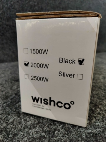 1422708-3 Infravärmare Wichco 2000W, Svart