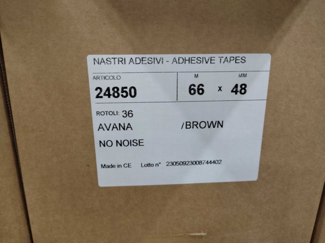 1383729-4 Packing tape, 108 pcs - Optinord66 mx 48 mm - Brown (No Noise)
