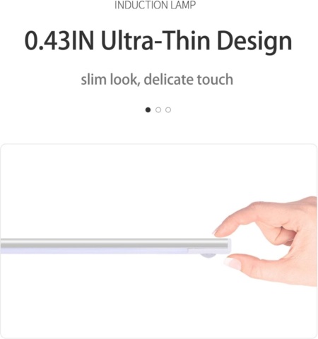 1424597-4 4 st LED-sensorlampor – 50 cm – Trådlös & laddningsbar - Fri frakt