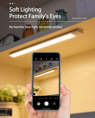 1424597-9 4 st LED-sensorlampor – 50 cm – Trådlös & laddningsbar - Fri frakt