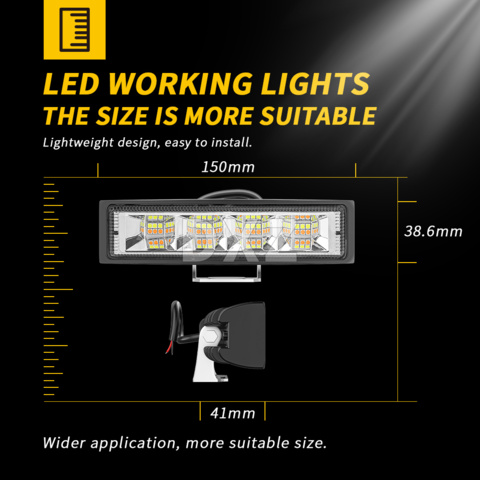 1424599-2 8 st Arbetsbelysning Led StormBar 16 - Fri frakt