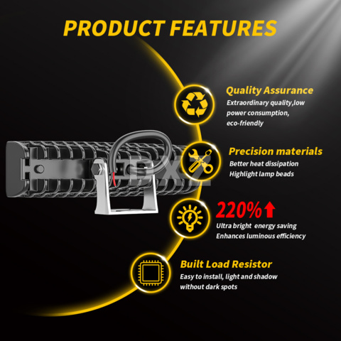 1424599-4 8 st Arbetsbelysning Led StormBar 16 - Fri frakt