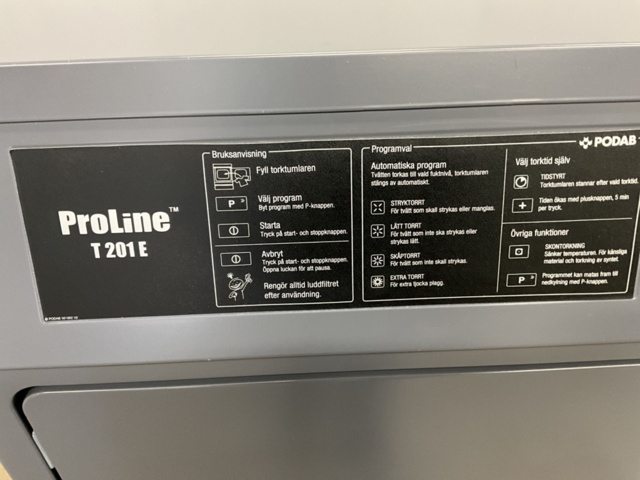 1406474-3 Podab Torktumlare  Proline  T201E