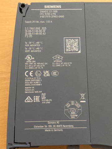 1367620-3 CPU unit - Siemens SIMATIC S7-1500