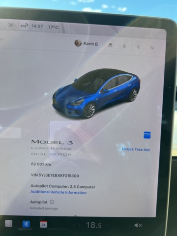 1351323-44 Tesla Model 3 Long Range AWD, 440hk -2019