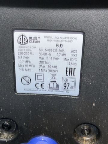 1383260-6 Högtryckstvätt - AR Blue Clean 5.0 Twin Flow