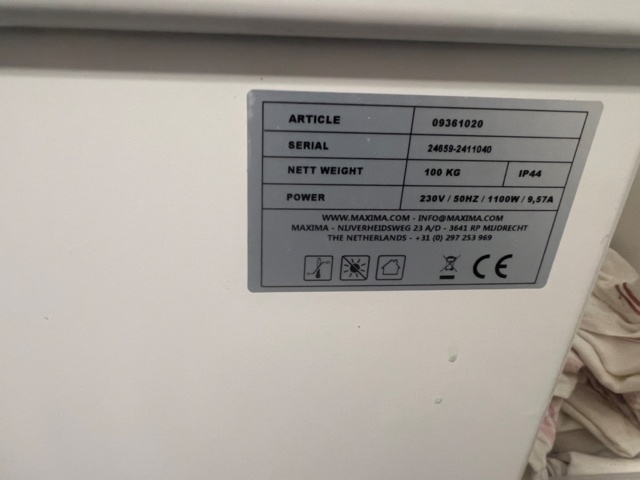 1422209-4 Dough mixer 20L - 13kg dough - 2 speeds