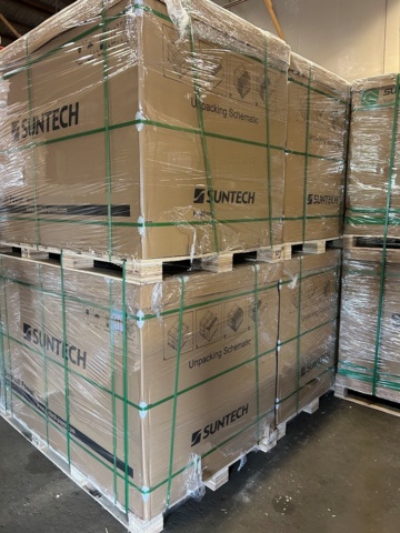 1425674-5 Solcellspaket med 8 kW Afore växelriktare, Suntech 420W helsvartapaneler samt montagetillbehör