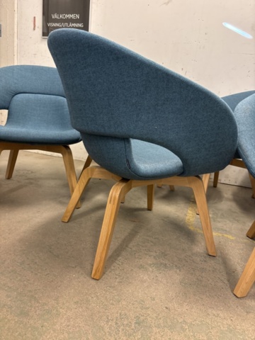 1204829-3 6st Skandiform Deli by Kinnarps fåtöljer turkose/blå/grön del - 2023