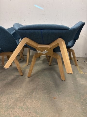 1204829-4 6st Skandiform Deli by Kinnarps fåtöljer turkose/blå/grön del - 2023