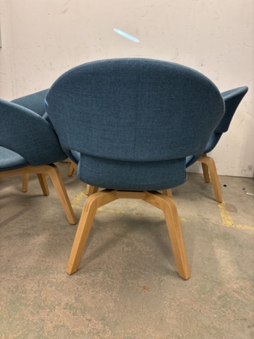 1204829-5 6st Skandiform Deli by Kinnarps fåtöljer turkose/blå/grön del - 2023