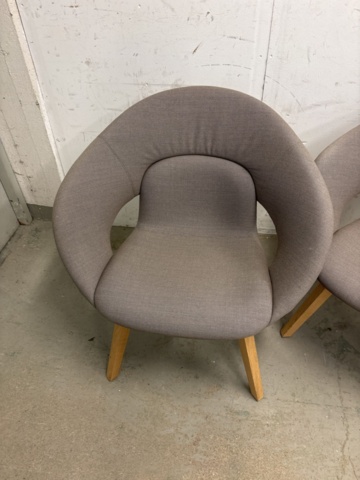 1204826-4 2st Skandiform Deli by Kinnarps fåtöljer grå Del - 2023