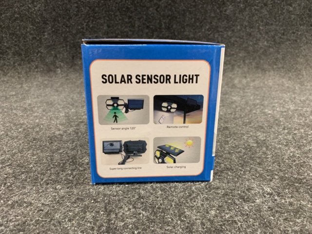 1424646-3 Socellslampa + fjärrkontroll vattentät 180 COB